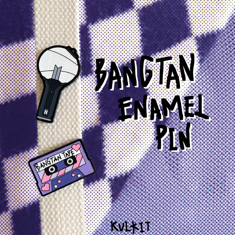 Bangtan enamel pin by kulkit