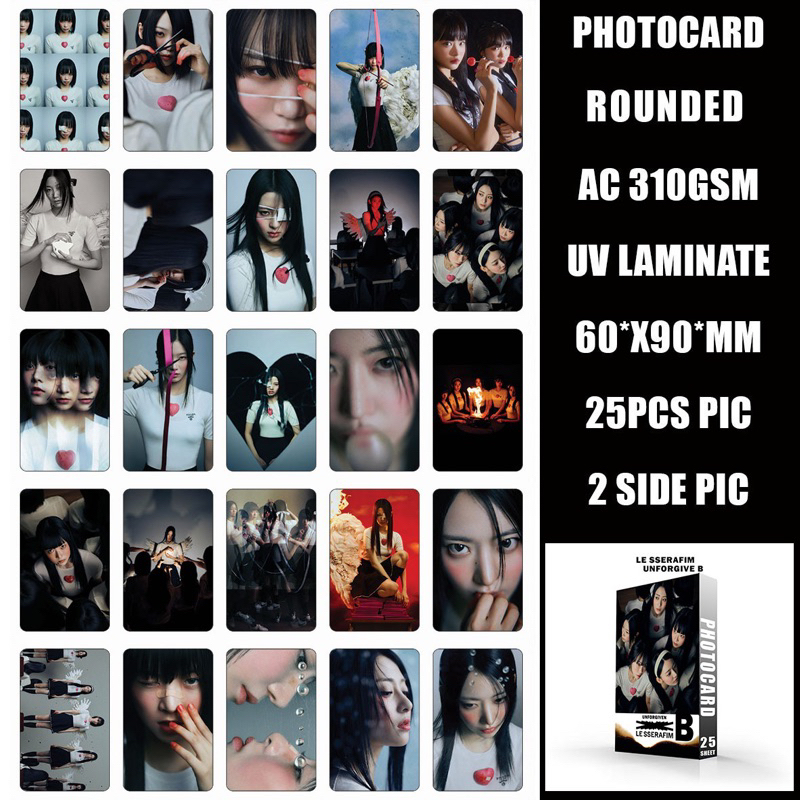 darurat.kpop - Photocard LE SSERAFIM unforgiven 1 set