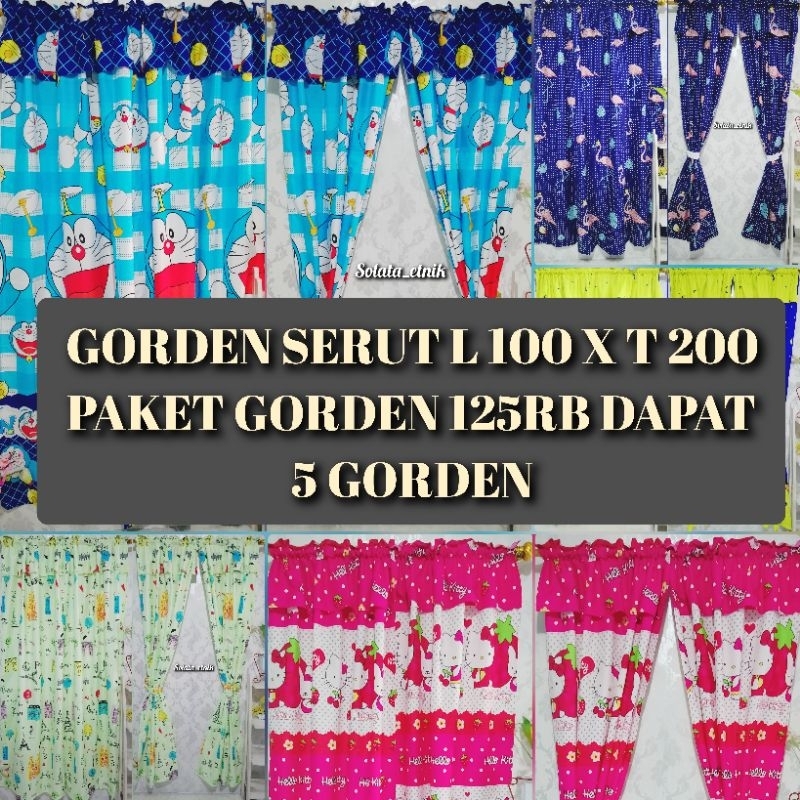 GORDEN 100x200 | GORDEN PINTU UKURAN 100x200 | TIRAI | GORDEN MOTIF ANAK KARTUN