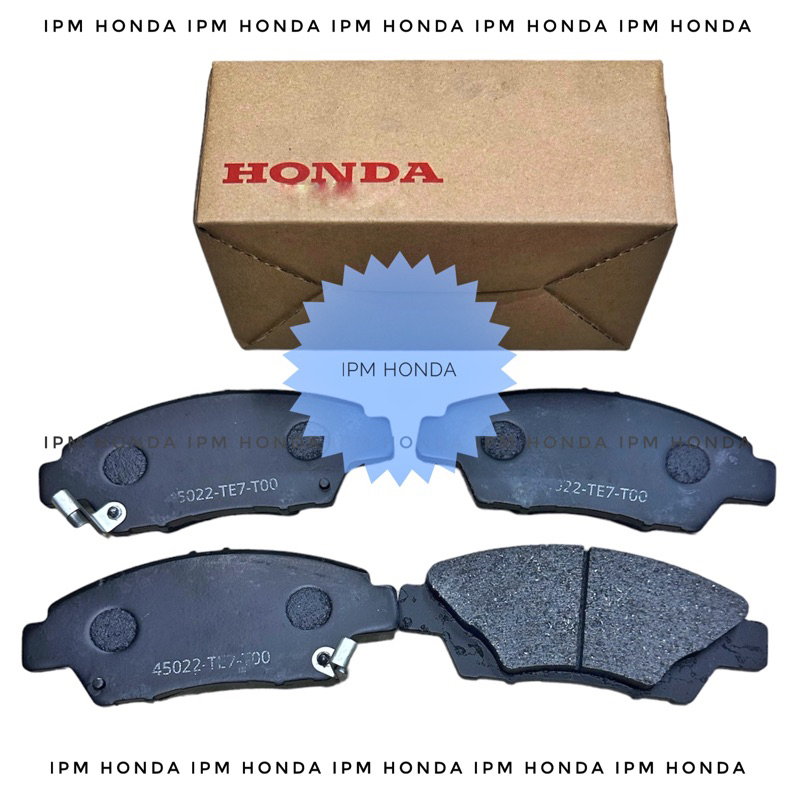 45022 TE7 Brake Pad Kampas Rem Depan Honda Mobilio 2014-2021 Jazz GE8 S RS 2009-2013 Jazz GK5 2014-2022 City GM2 IVTEC 2009-2013 GM6 2014-2021 Civic Ferio 1996-2000 ES VTIS Century 2001-2005 Freed 2010-2015 Stream 1.7 1700cc 2002-2006