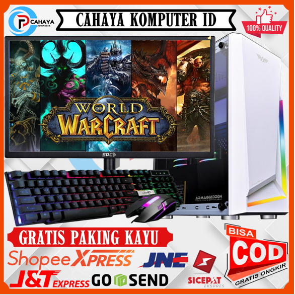 PC Intel i5 3470 Ram 16Gb SSD 128Gb Vga 4Gb LED 19 Inch Gaming Design Okey Siap Pakai