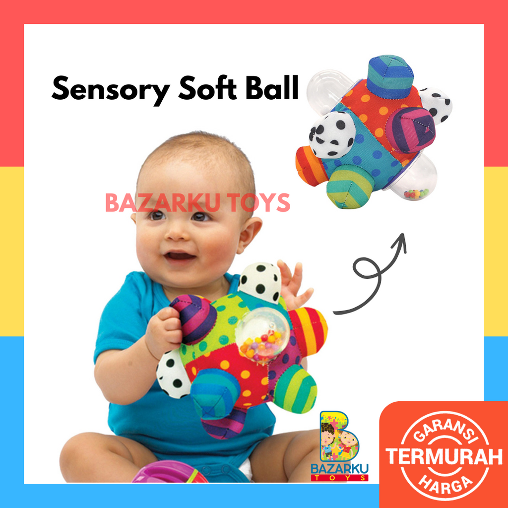 Soft Ball Sensory Rattle Ball Mainan Sensorik Bayi Rattle Bayi Bola Sensory Play Mainan Bayi Sensory Ball