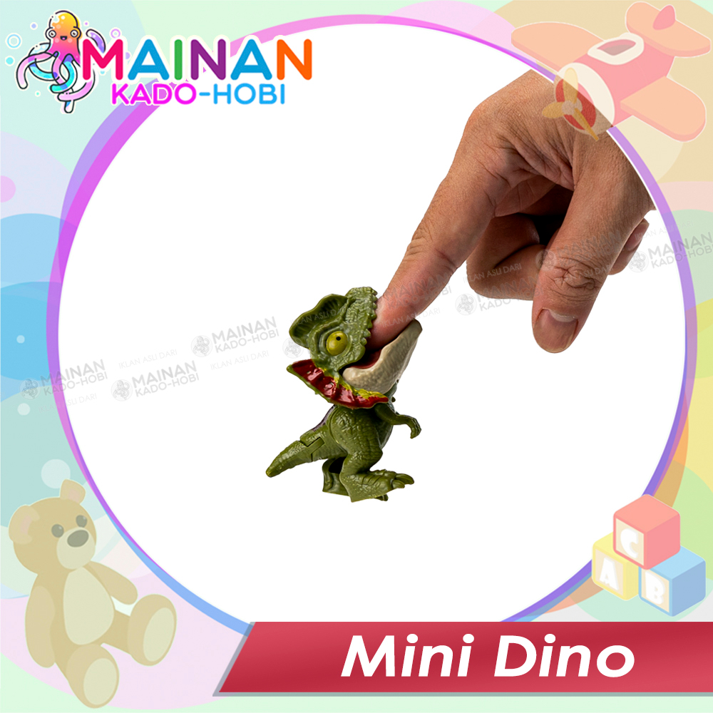 HADIAH ULANG TAHUN MAINAN PRANK ANAK FIGURE MINIATUR GIGIT JARI BITING DINOSAURUS