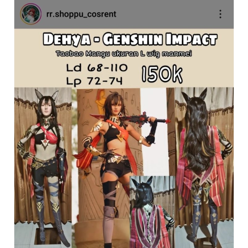 Rental koatum cosplay Dehya