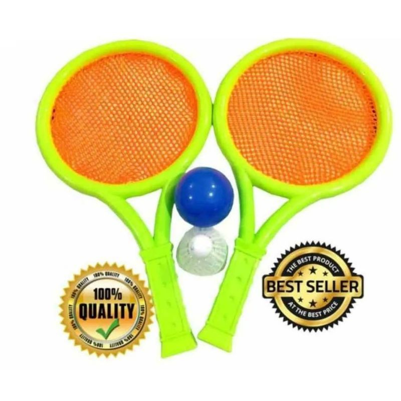 [LU7] Mainan Raket LU 7 - Mainan Olahraga Anak Raket Tenis Badminton - Mainan Bulu Tangkis / Bola Ping Pong Mainan Edukasi Outdoor