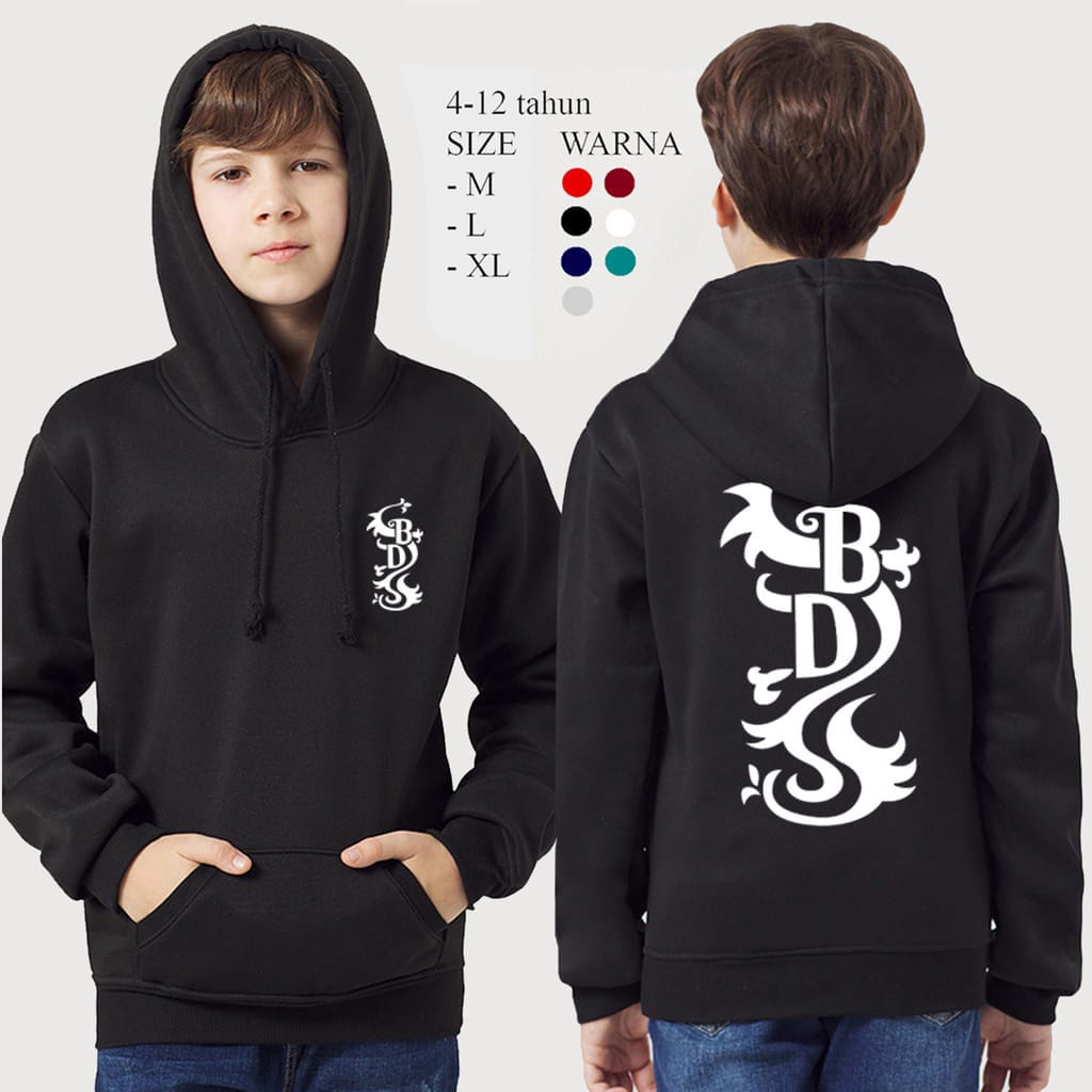 Hoodie Sweater anak tanggung DB naga japan pria wanita terbaru/sweater anak murah/sweater trend keki