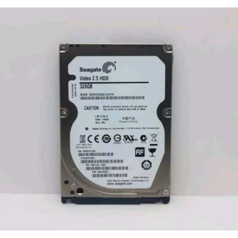 Hardisk 320GB Seagate Slim Sata 2,5" Baru 0 Days HARDISK 320GB FOR LAPTOP NOTEBOOK