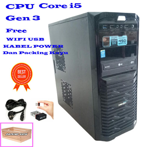 cpu core i5 gen 3 hdd 250 gb siap pakai