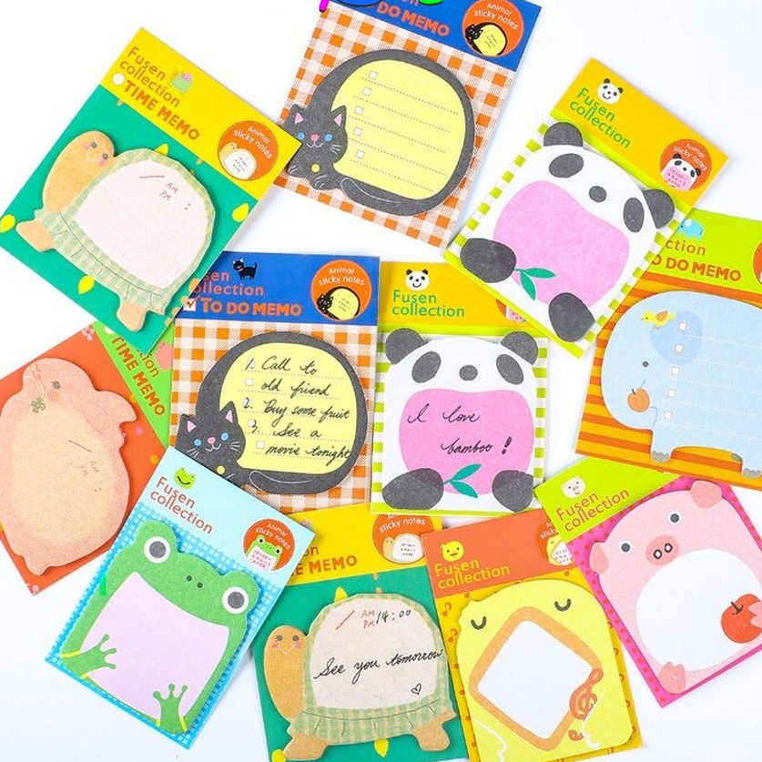 

Sticky Notes Motif Binatang Tempelan Kertas Catatan Memo Note Karakter Animal Lucu Unik