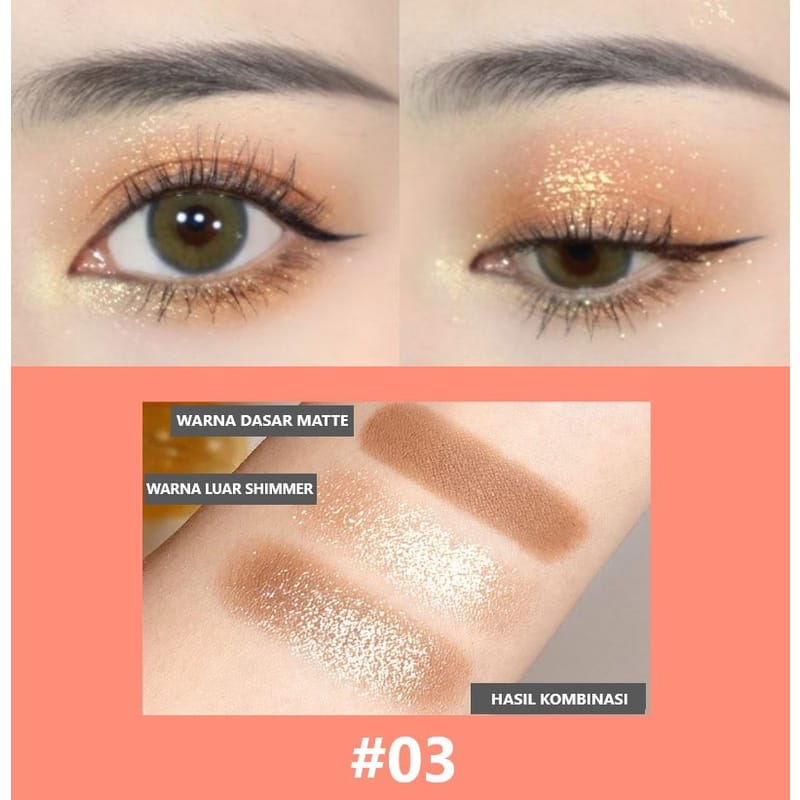 LAMEILA 5121 EYESHADOW 2 WARNA KOMBINASI