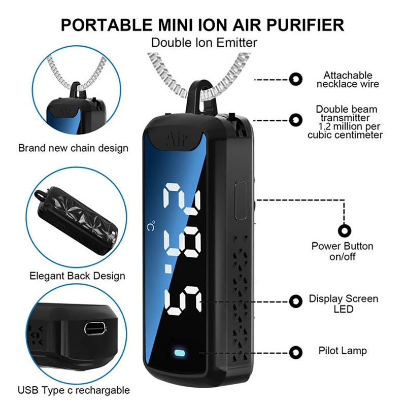purifier/air purifier hepa/kalung purifier/air purifier necklace/ionizer/anion/air purifier 3c