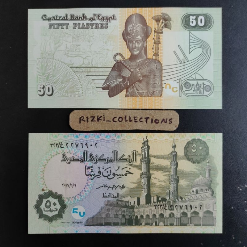 uang asing MESIR 50 Piastres