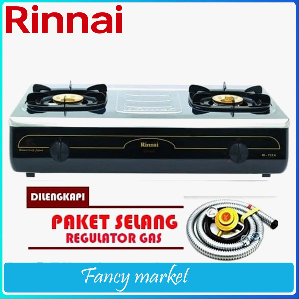 KOMPOR GAS RINNAI 2 TUNGKU JUMBO RI 712 A - Body Stenlies