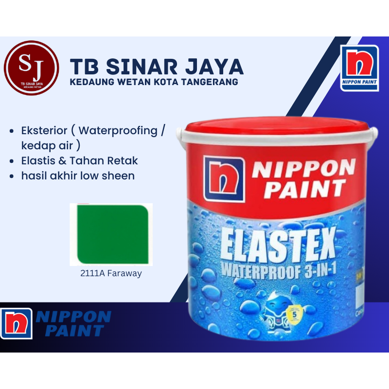 Cat Pelapis Kedap Air Nippon Paint Waterproofing 20kg - 2111A Faraway