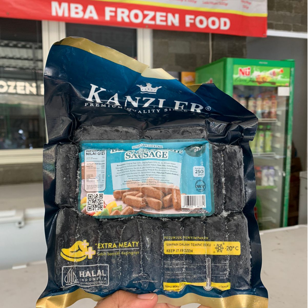 Beef Coktail Sausage 250 gr, Produk Kanzler