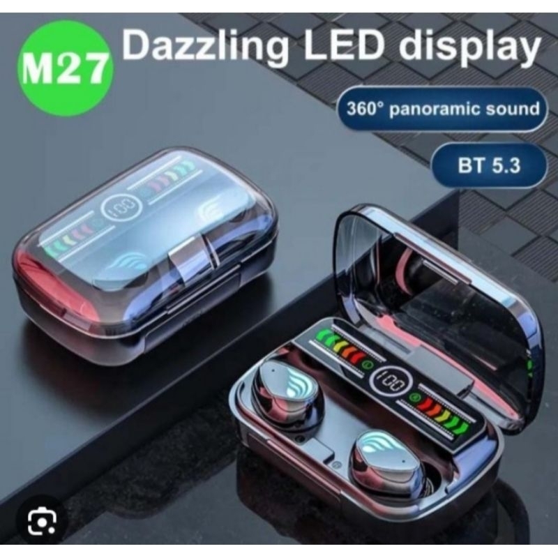 HEADSET EARBUDS TWS M27 WIRELESS GAMING BT V5.3