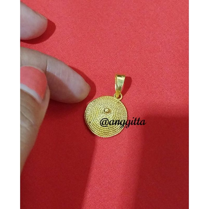 Liontin Borobudur Ms 24K  Kadar 999,9