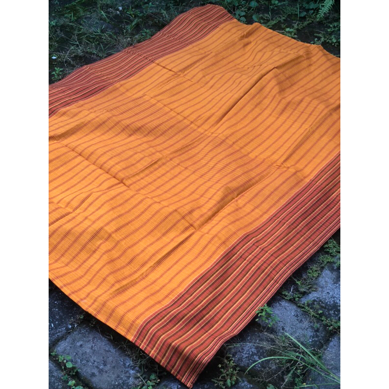 saput endek kuning lurik premium