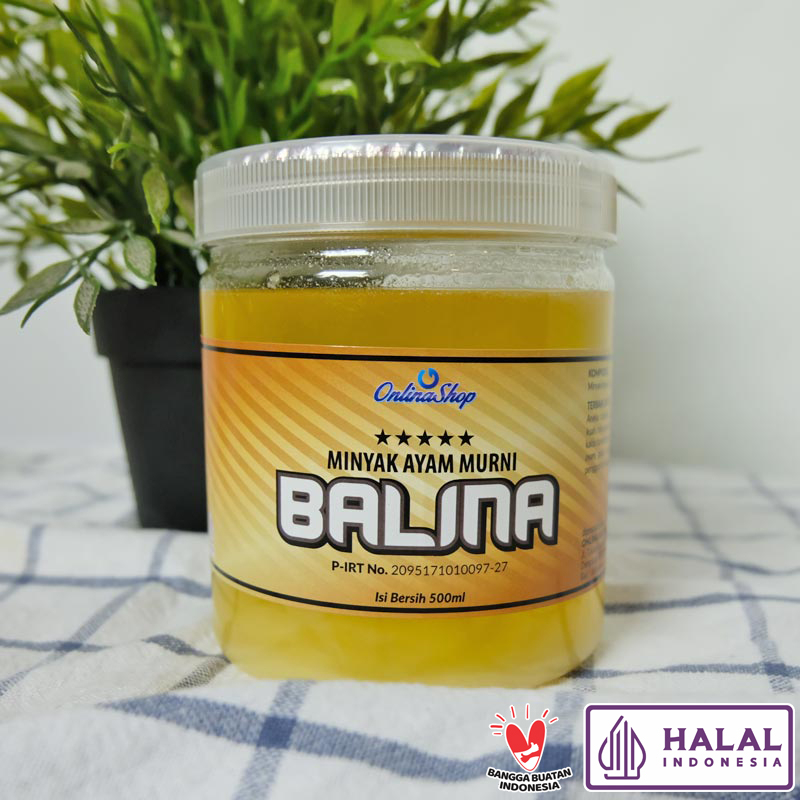 

Minyak Ayam Murni BALINA 500ml Kemasan Stoples Halal