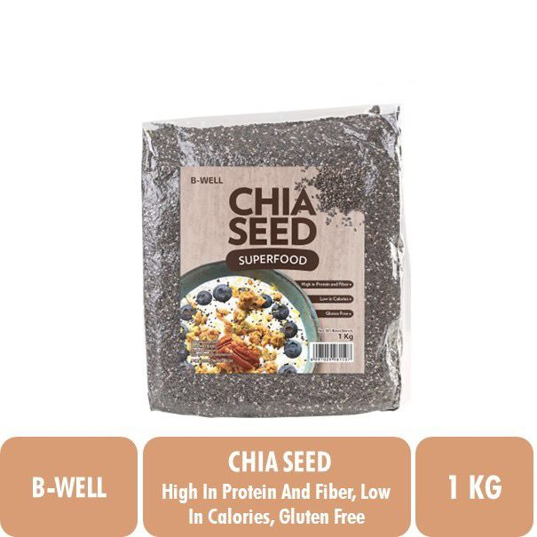 

B-Well Black Chia Seed Peru 1Kg/Biji Bijian/Makanan Sehat