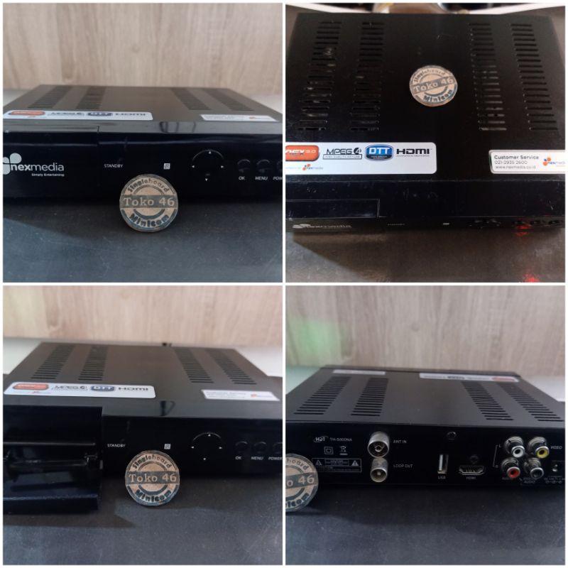 STB Set Top Box Decorder Receiver Nexmedia Simply Entertaining Nex 3.0 V3 V4 Penjernih TV Analog
