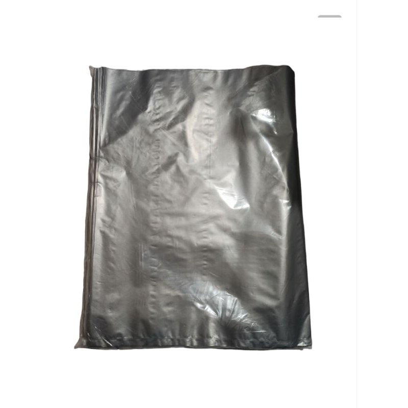 PLASTIK PACKING ONLINE SHOP SILVER TANPA PLONG / Packaging HD Olshop No Handle Tebal 30x40