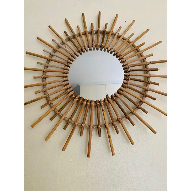 cermin rotan/cermin estetik