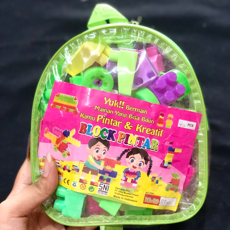 Mainan edukasi anak Blok LEGO 2 SNI, mainan LEGO anak, mainan blok susun, mainan anak laki laki