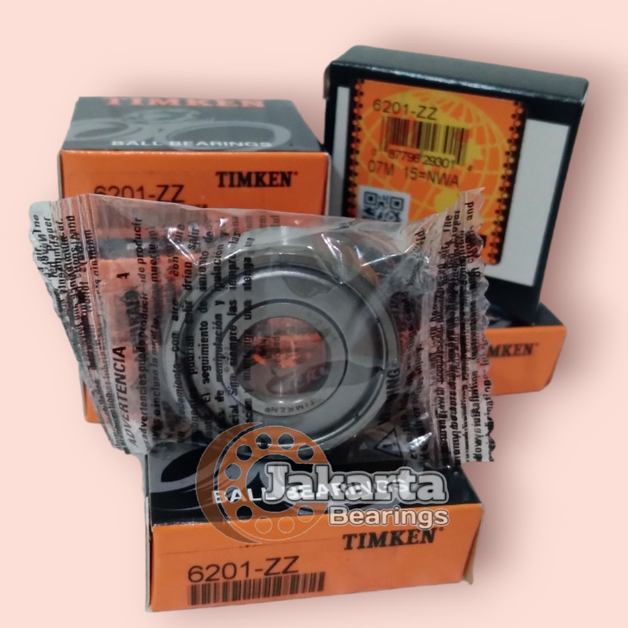 BEARING 6201 ZZ / 6201ZZ TUTUP BESI MERK TIMKEN ORIGINAL