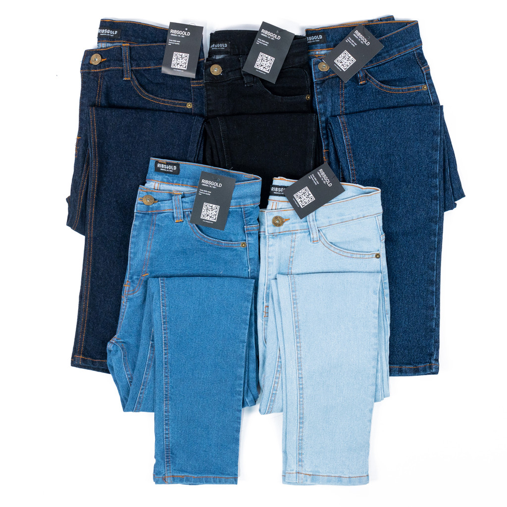 Celana Jeans Panjang Pria Long Denim Pants Strech Ribsgold