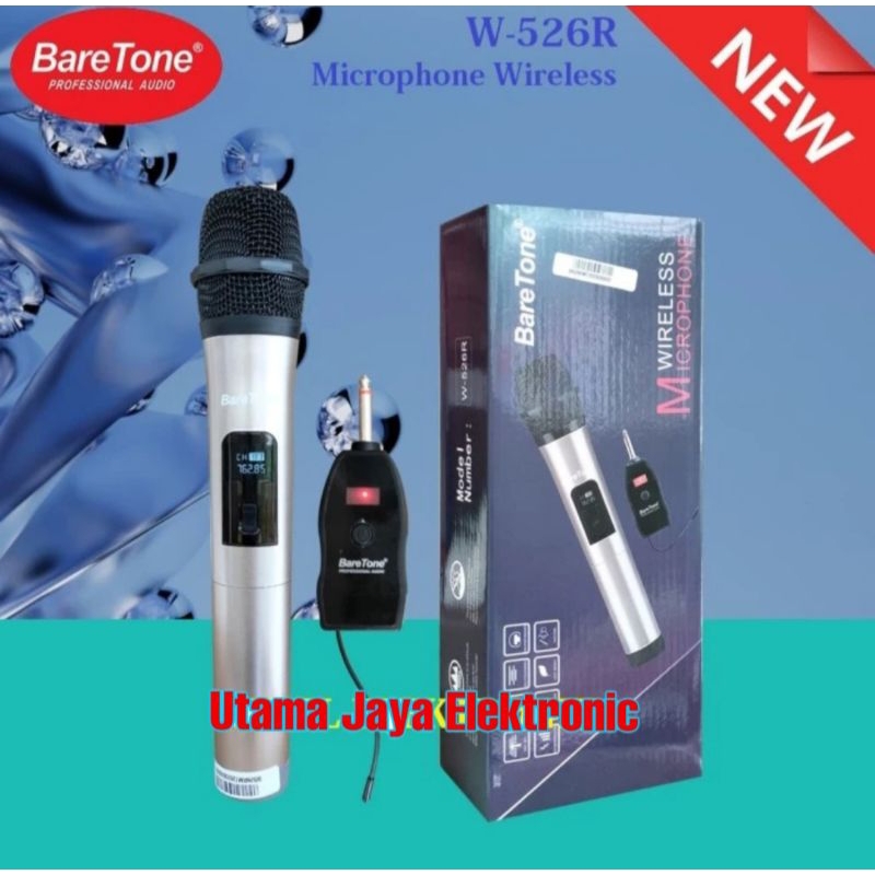 Mic Wireless BareTone W526R Microphone Profesional