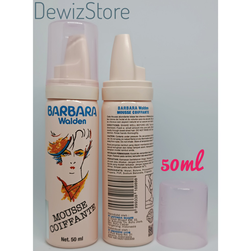 BARBARA WALDEN HAIR FOAM MOUSSE COIFFANTE - 50ML (PINK)