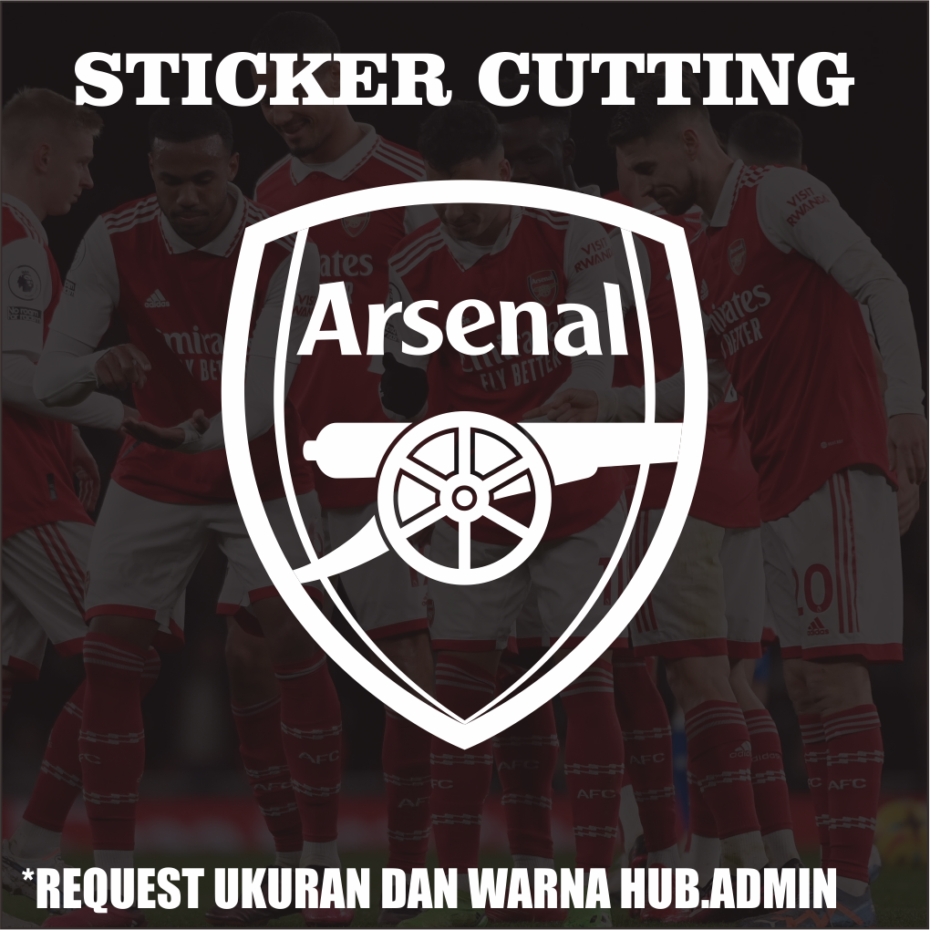 Stiker Cutting Logo Arsenal