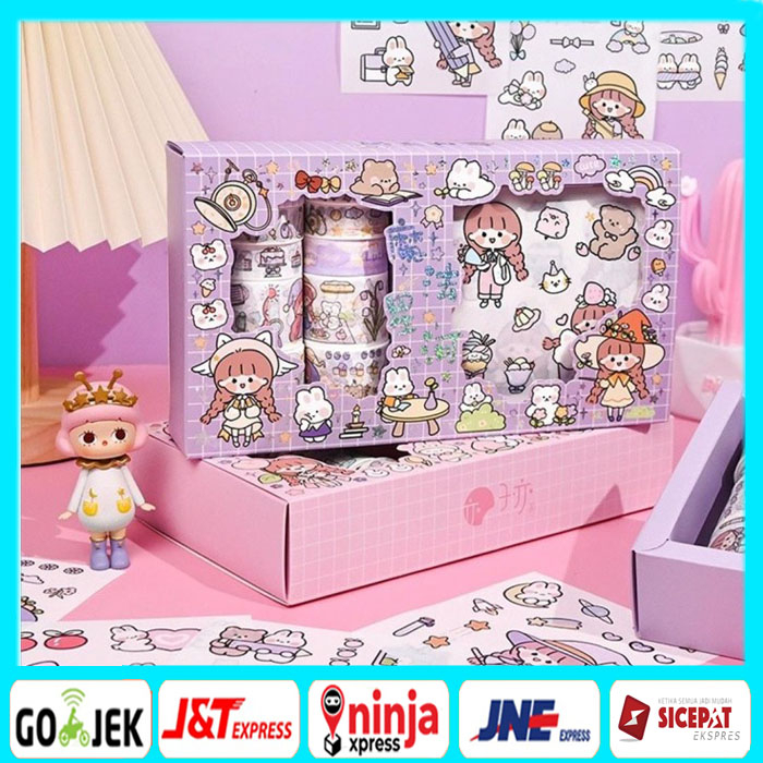 

BBS Sticker Momo Roll Aesthetic Dekorasi Botol Buku Stiker Waterproof Washitape Solatip Isolasi Momo Sticker Viral Estetik