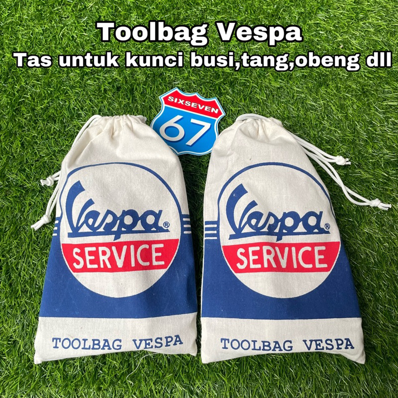 Toolbag Vespa Tas Kunci Busi Toolkit Vespa PTS Super Sprint PX Excel