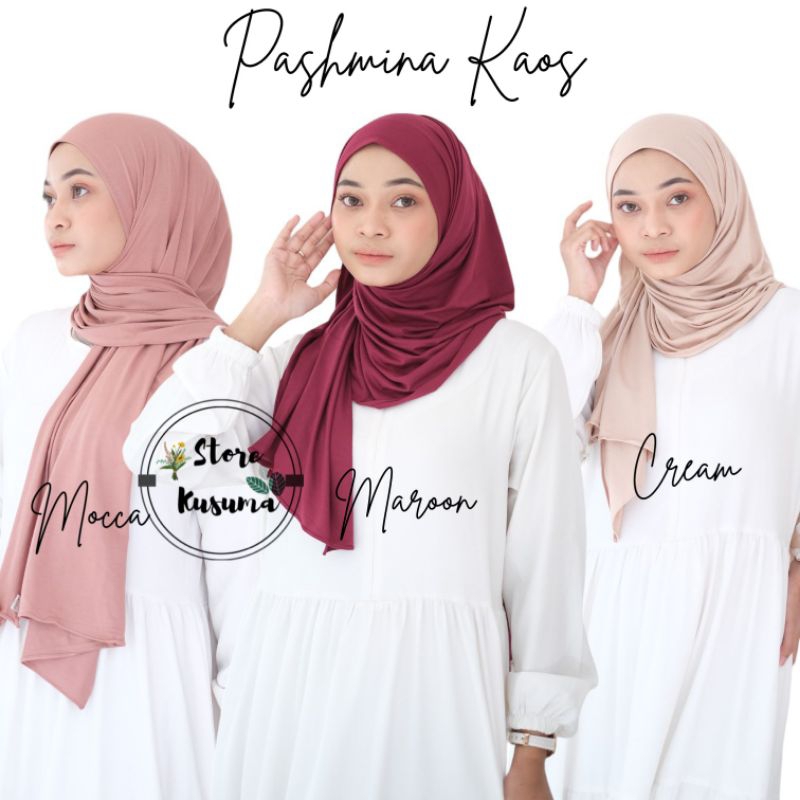 Pashmina Bahan Kaos Rayon Premium super Adem