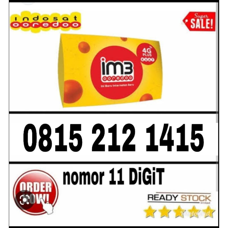 Promo Nomor cantik INDOSAT 4G LTE 11 digit segel  bisa diaktipkan dimana saja