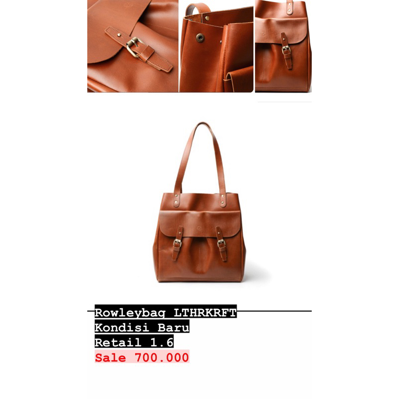 totebag rowley lthrkrft leather original guaranted