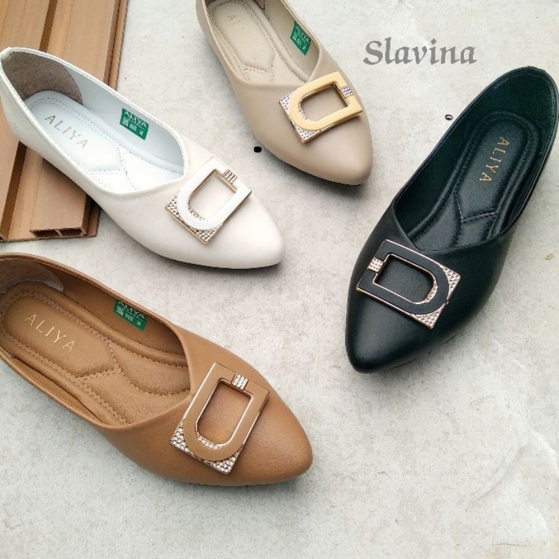 Aliyashoes Sepatu Flat Wanita Slavina