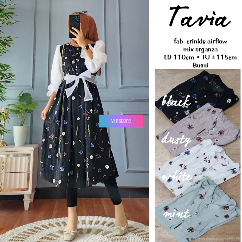 TAVIA // TUNIK WANITA // ORI BY VINSTORE