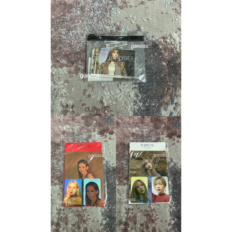 MD PURPOSE TAEYEON (Hologram & lenticular photocard dan sticker pack) girls generation