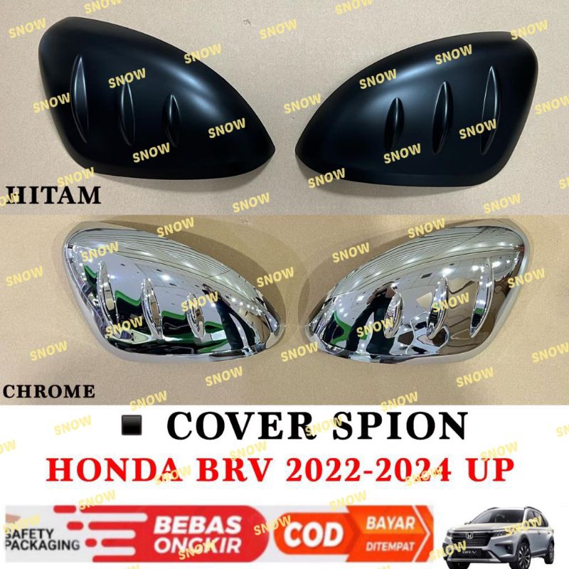 Spion Cover Honda BRV BR-V 2022 2023 2024 Up Hitam Chrome