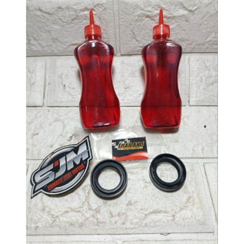 sil seal shock skok sok depan dan oli shock suzuki rc100 rc80 rc 100 80 bravo SET