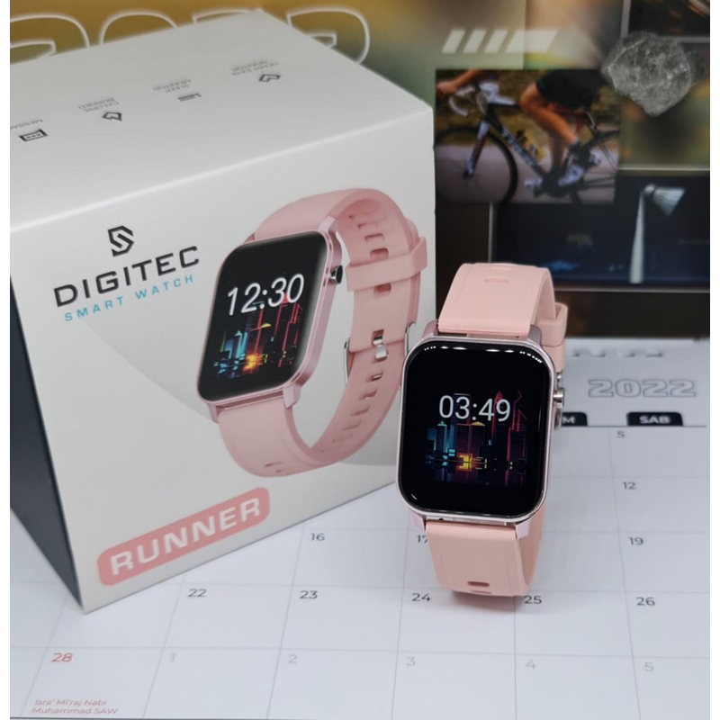 JAM TANGAN DIGITEC UNISEX SMARTWATCH RABBER RUNNER