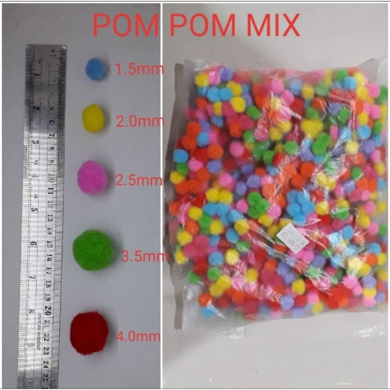 POM POM 15MM ( ISI:-/+1000 )