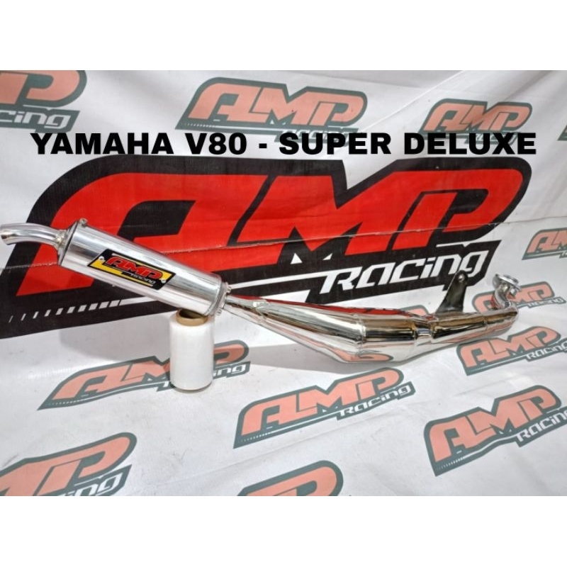 Knalpot Yamaha v80 - super deluxe ORI AMP Racing
