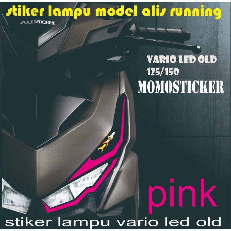 stiker alis dan lampu vario led old 125/150