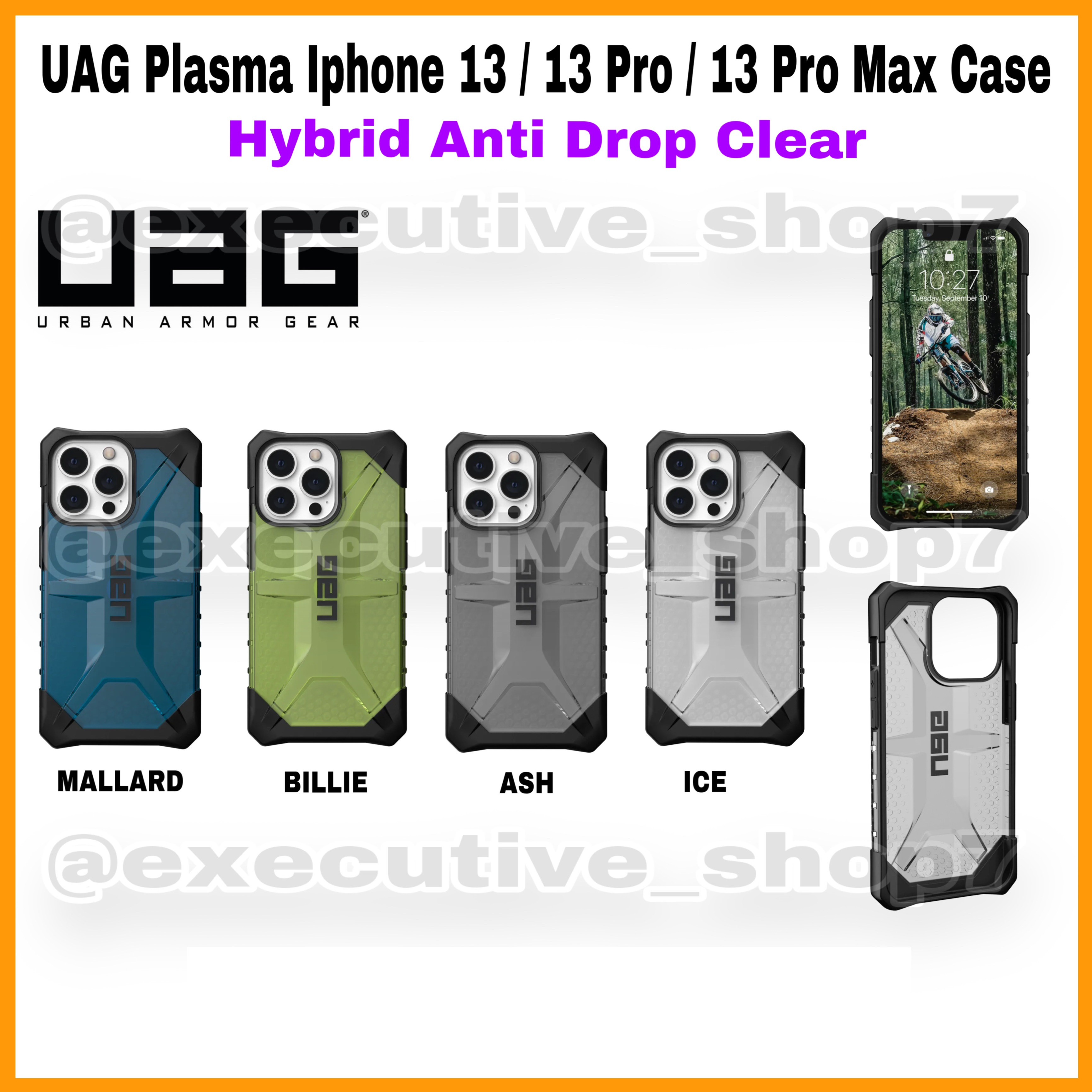 UAG Plasma iP 13 / 13 Pro / 13 Pro Max Case - Hybrid Anti Drop Clear