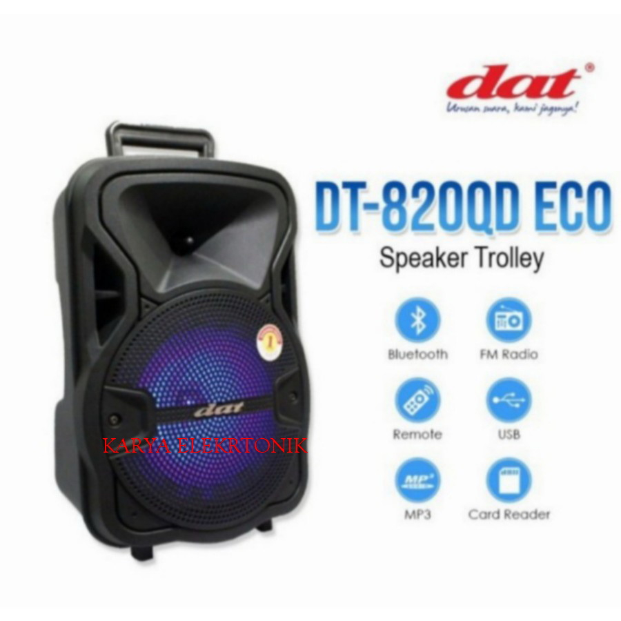Speaker Portable Dat DT 820QD DT820QD Original DAT 8inch Bluetooth