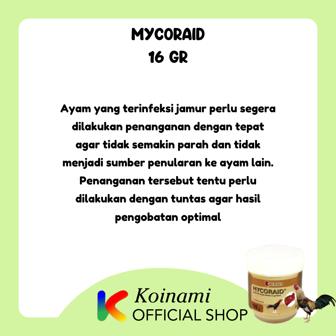 Mycroraid 16gr Obat Salep Jamur Ayam / Medion